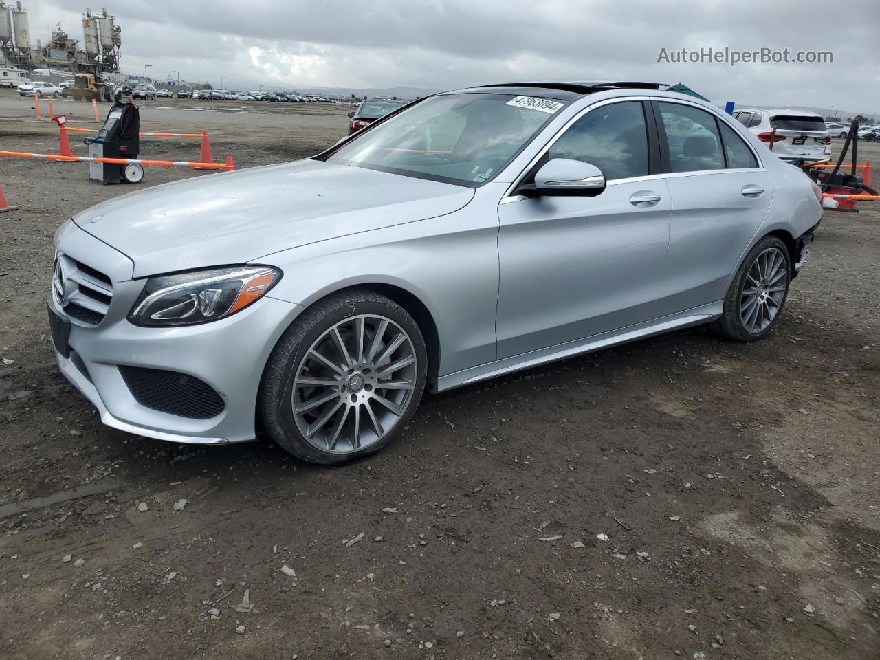 2015 Mercedes-benz C 300 Silver vin: 55SWF4JB5FU076595