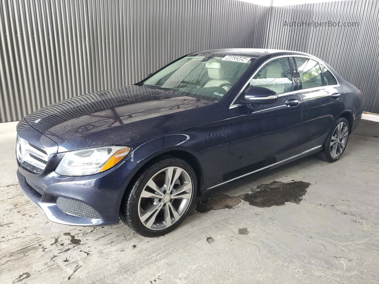 2015 Mercedes-benz C 300 Blue vin: 55SWF4JB5FU093705