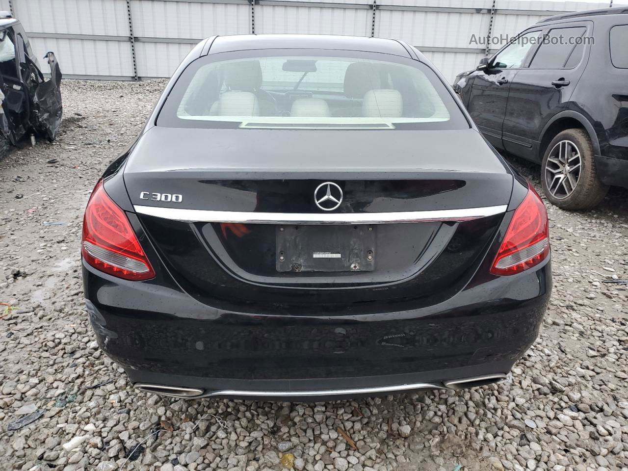 2015 Mercedes-benz C 300 Black vin: 55SWF4JB6FU055741