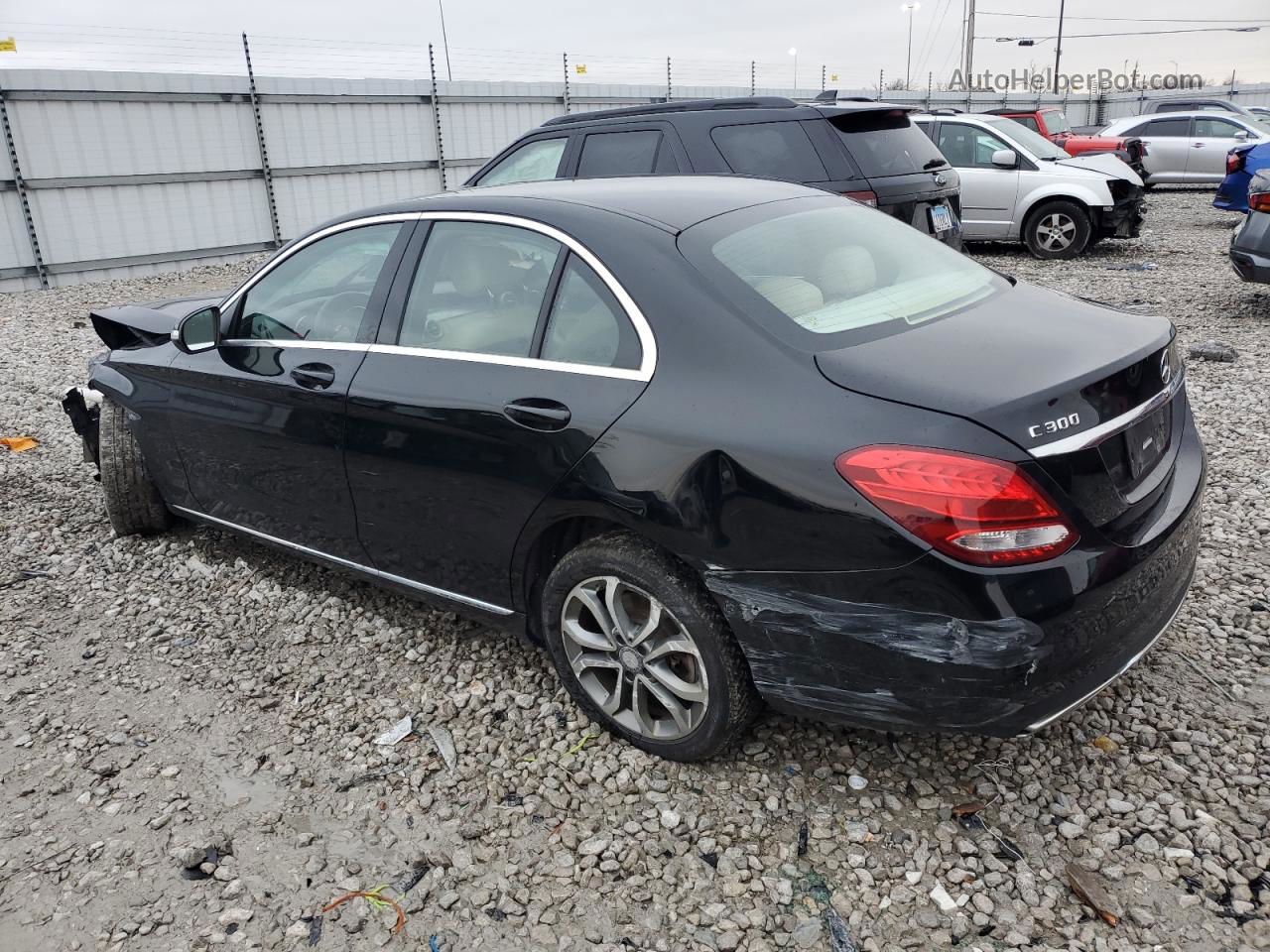 2015 Mercedes-benz C 300 Black vin: 55SWF4JB6FU055741