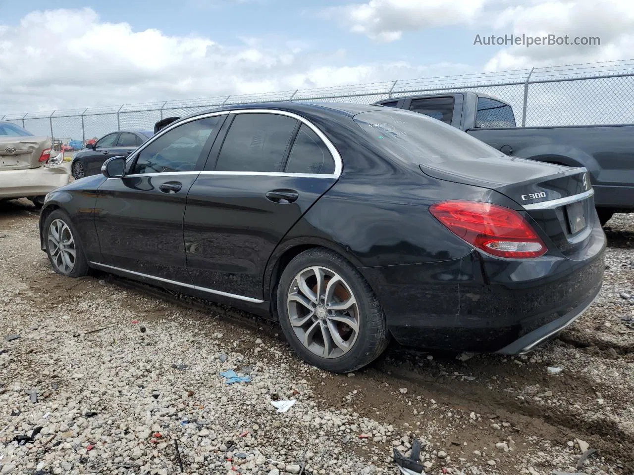 2015 Mercedes-benz C 300 Черный vin: 55SWF4JB6FU073690