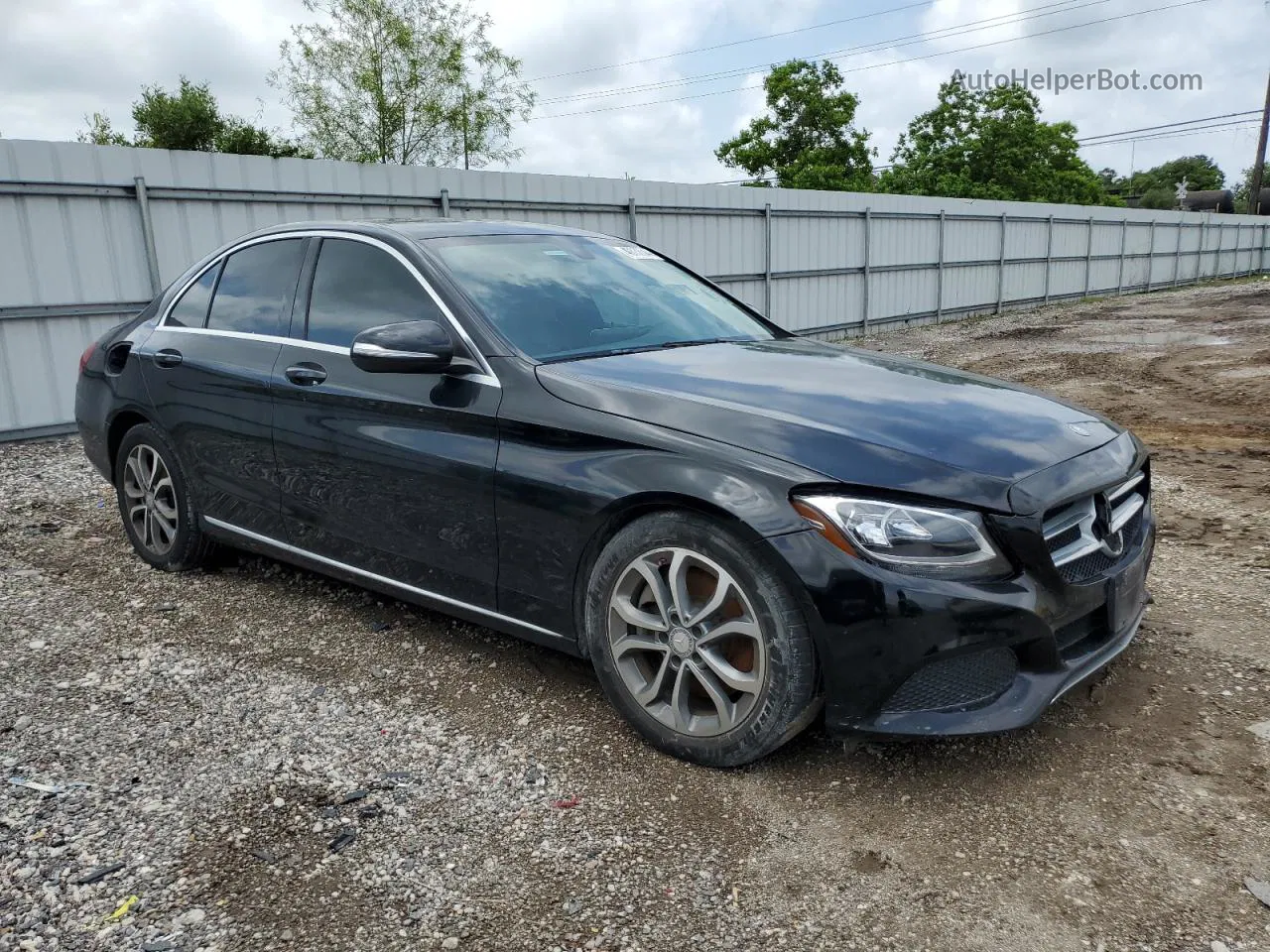 2015 Mercedes-benz C 300 Черный vin: 55SWF4JB6FU073690