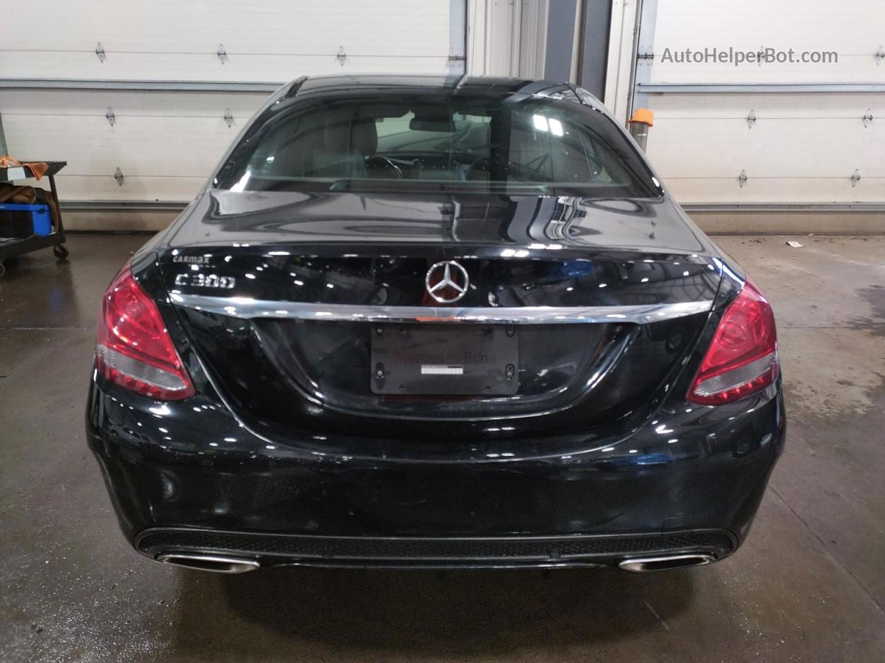 2015 Mercedes-benz C 300 Черный vin: 55SWF4JB6FU075231