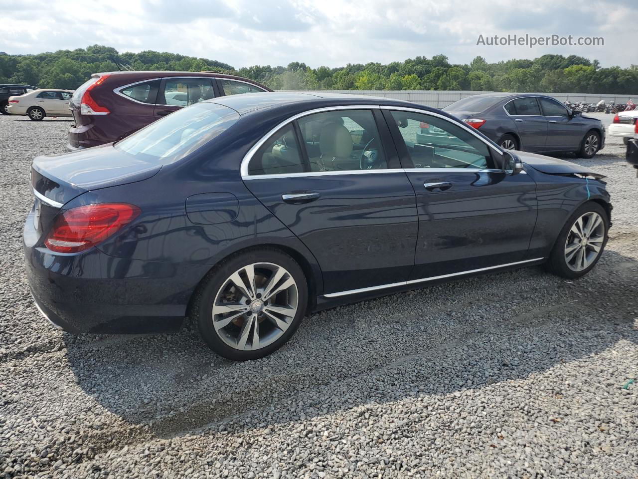 2015 Mercedes-benz C 300 Blue vin: 55SWF4JB7FU072838