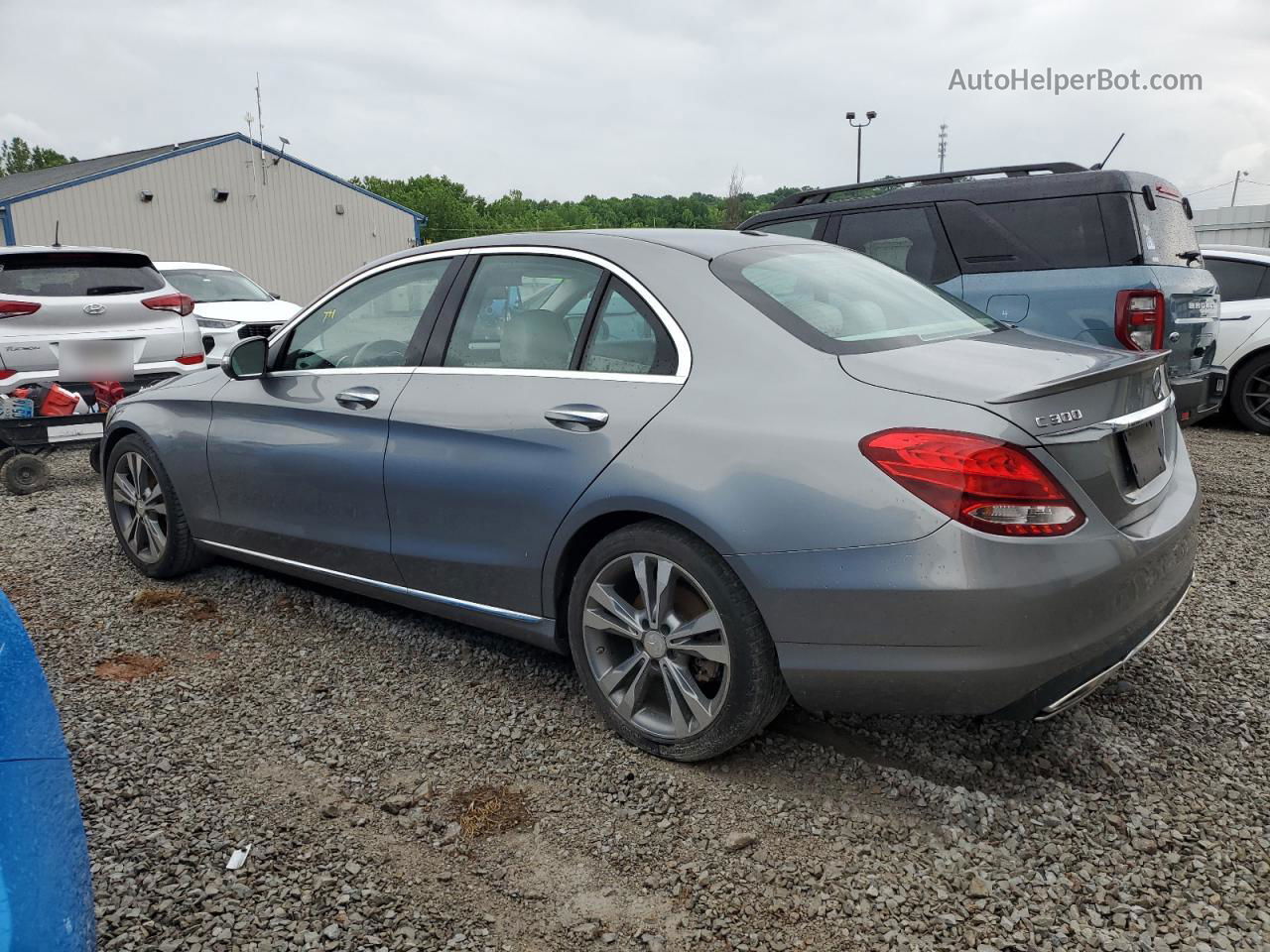 2015 Mercedes-benz C 300 Gray vin: 55SWF4JB7FU083970