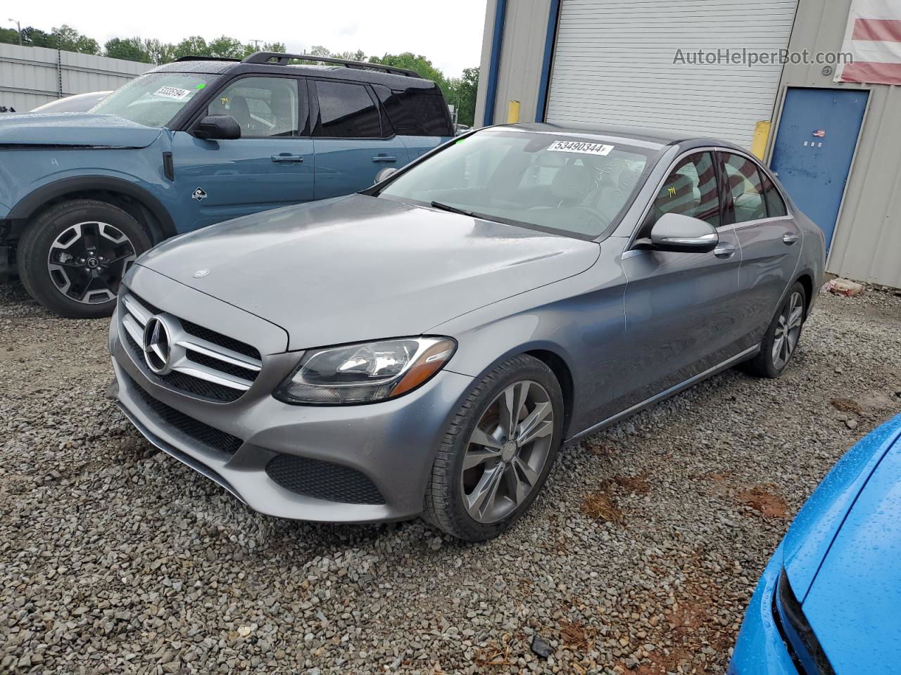 2015 Mercedes-benz C 300 Gray vin: 55SWF4JB7FU083970