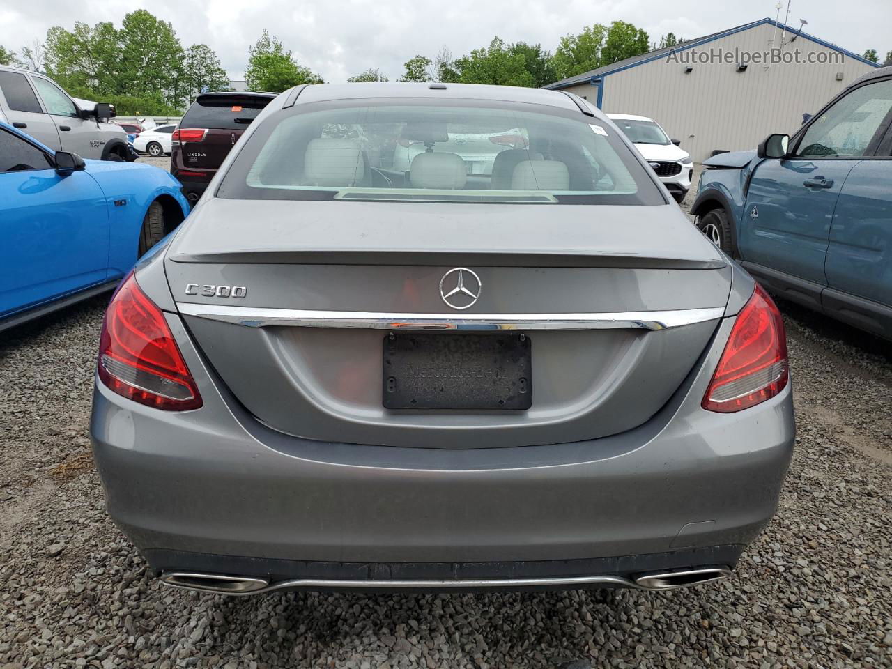 2015 Mercedes-benz C 300 Gray vin: 55SWF4JB7FU083970