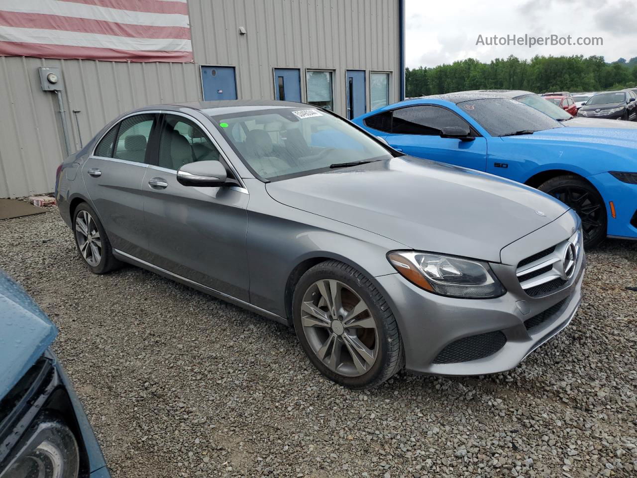 2015 Mercedes-benz C 300 Gray vin: 55SWF4JB7FU083970