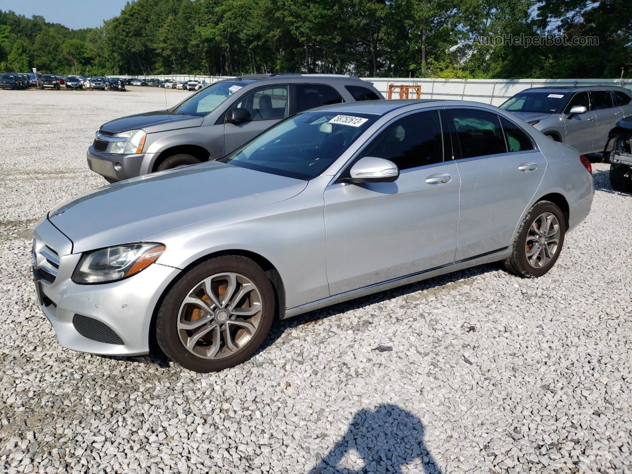 2015 Mercedes-benz C 300 Silver vin: 55SWF4JB7FU091986