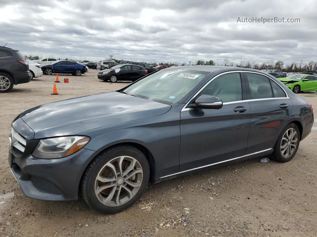 2015 Mercedes-benz C 300 Черный vin: 55SWF4JB7FU092264