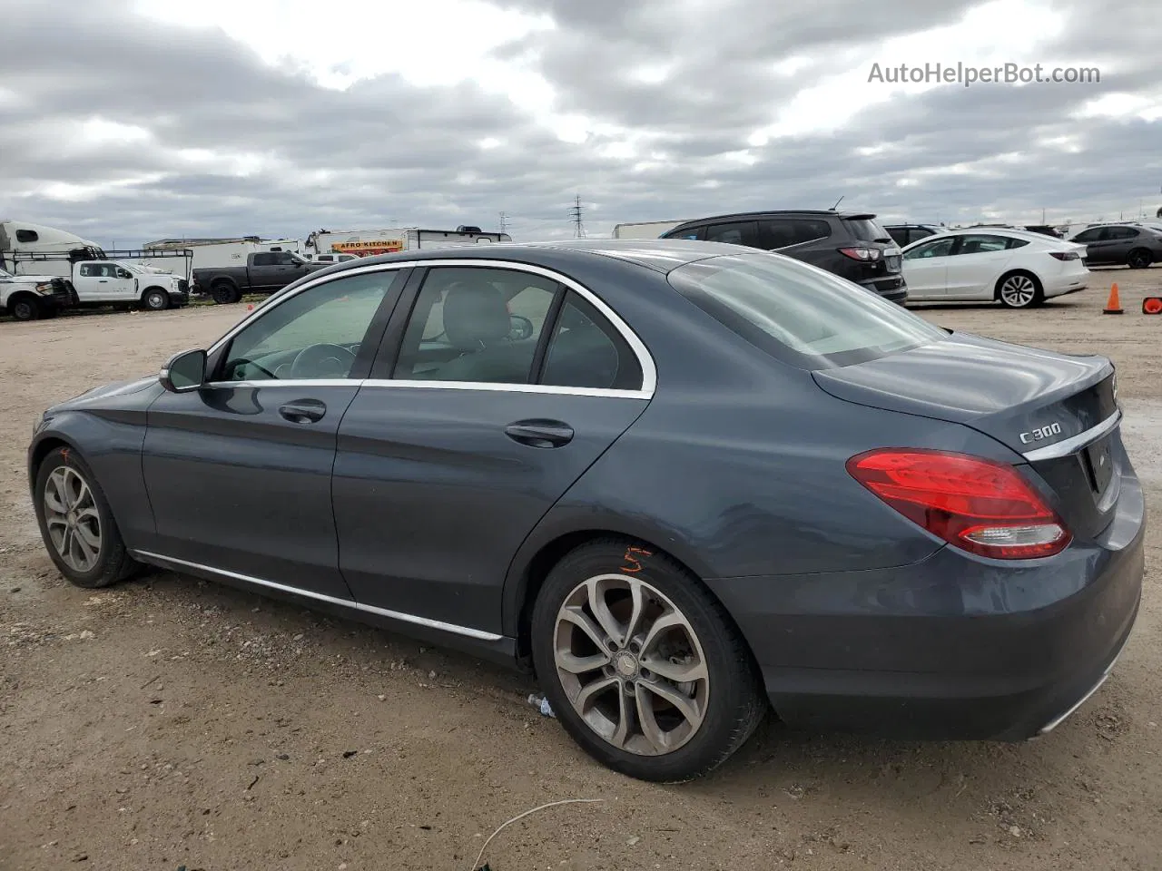 2015 Mercedes-benz C 300 Черный vin: 55SWF4JB7FU092264