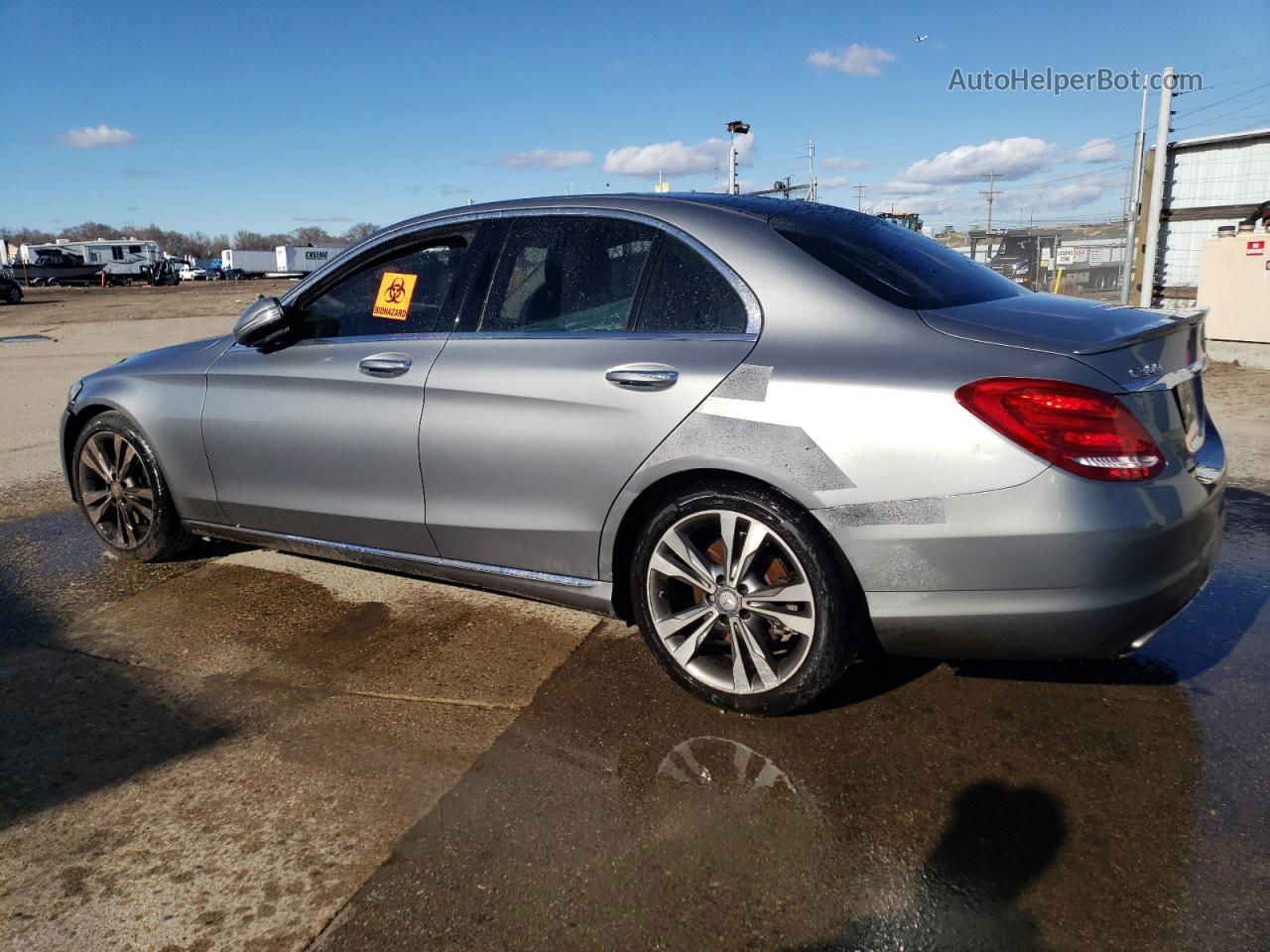 2015 Mercedes-benz C 300 Серый vin: 55SWF4JB8FU081094