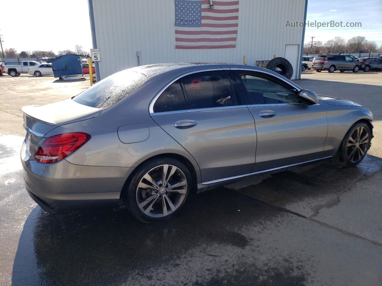 2015 Mercedes-benz C 300 Gray vin: 55SWF4JB8FU081094