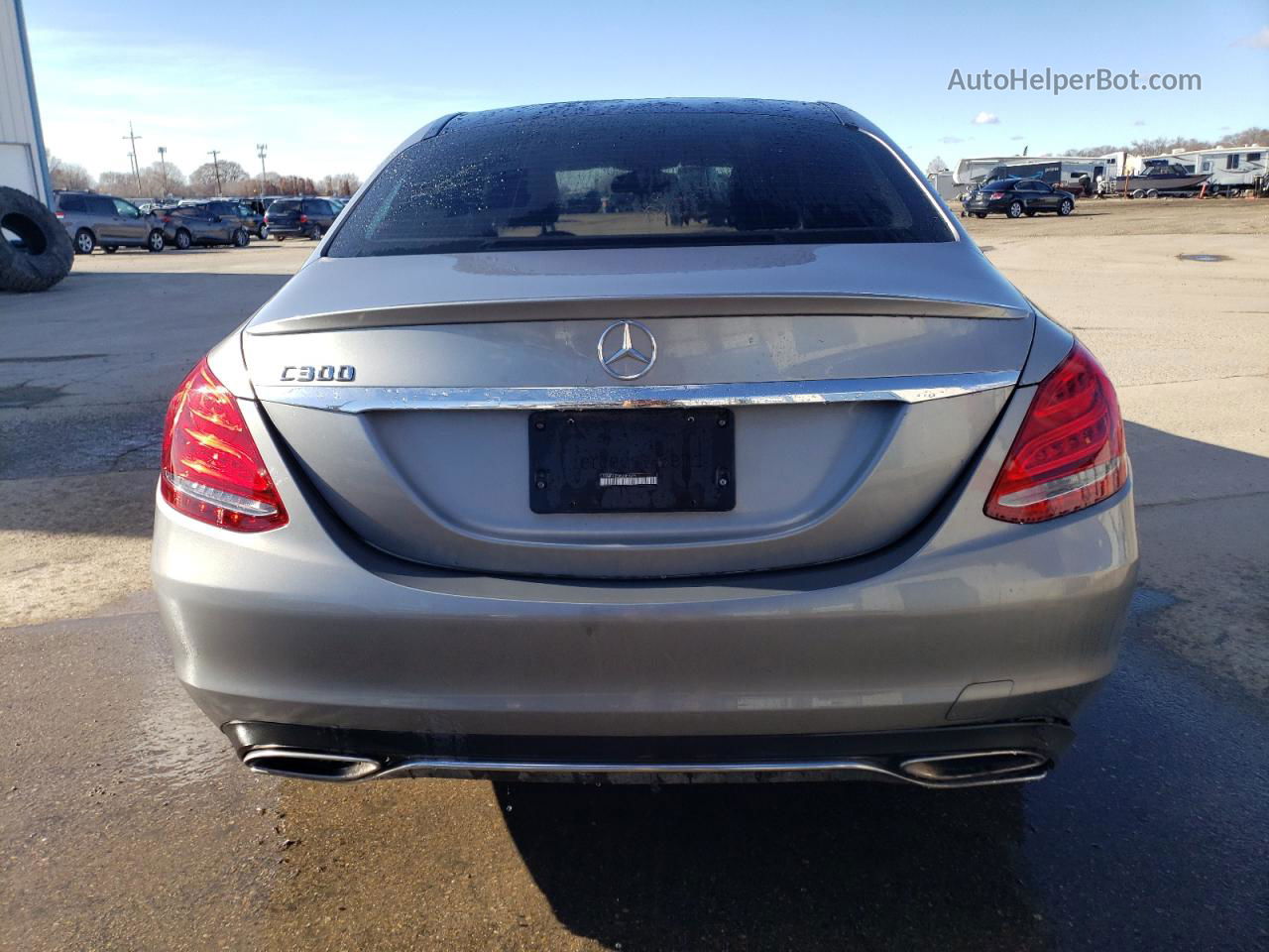 2015 Mercedes-benz C 300 Gray vin: 55SWF4JB8FU081094