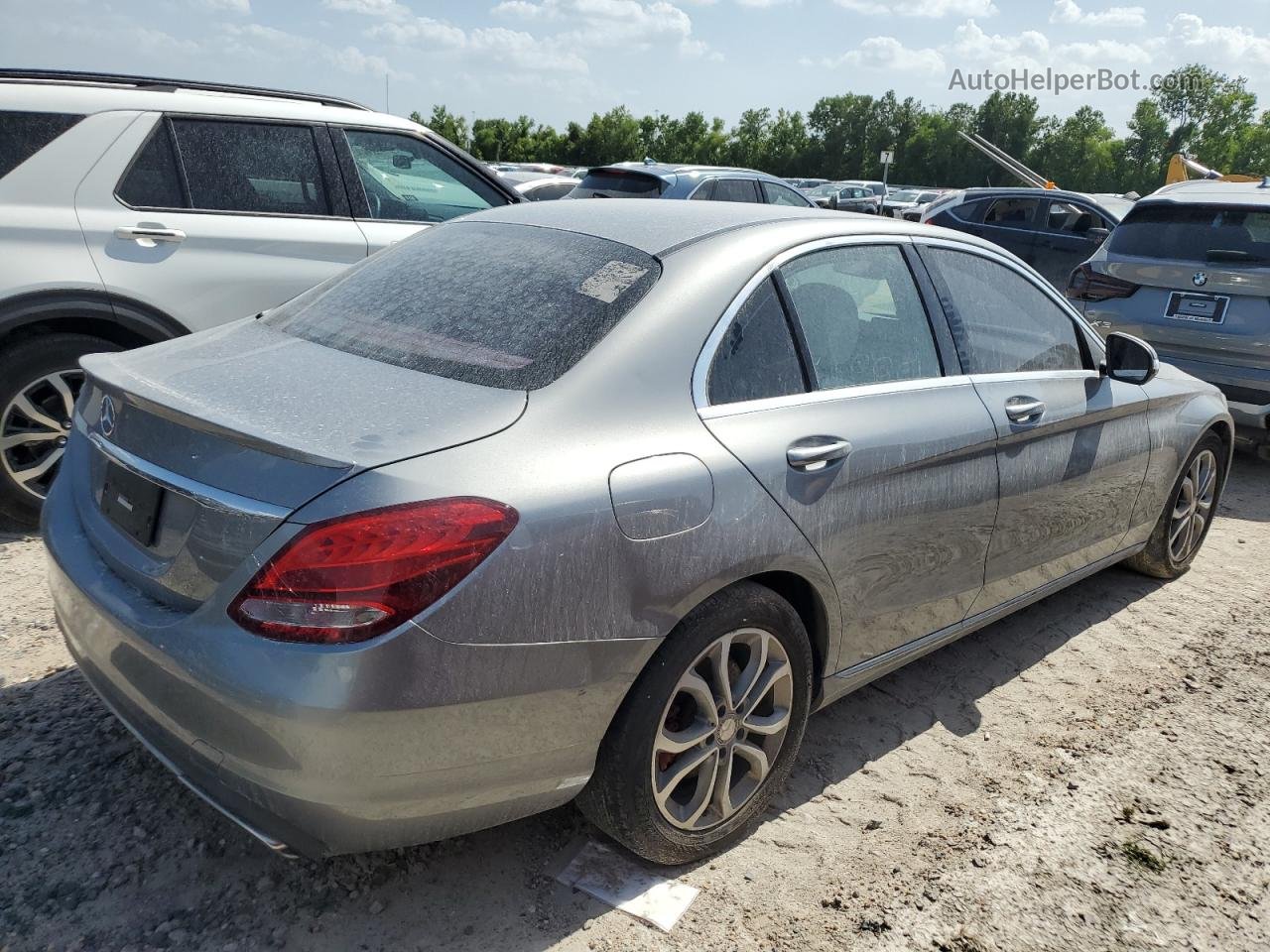 2015 Mercedes-benz C 300 Silver vin: 55SWF4JB8FU083279