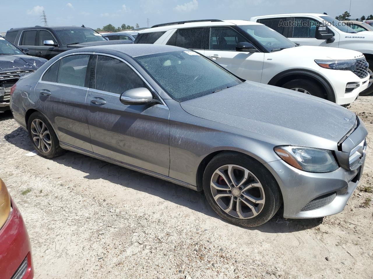 2015 Mercedes-benz C 300 Silver vin: 55SWF4JB8FU083279