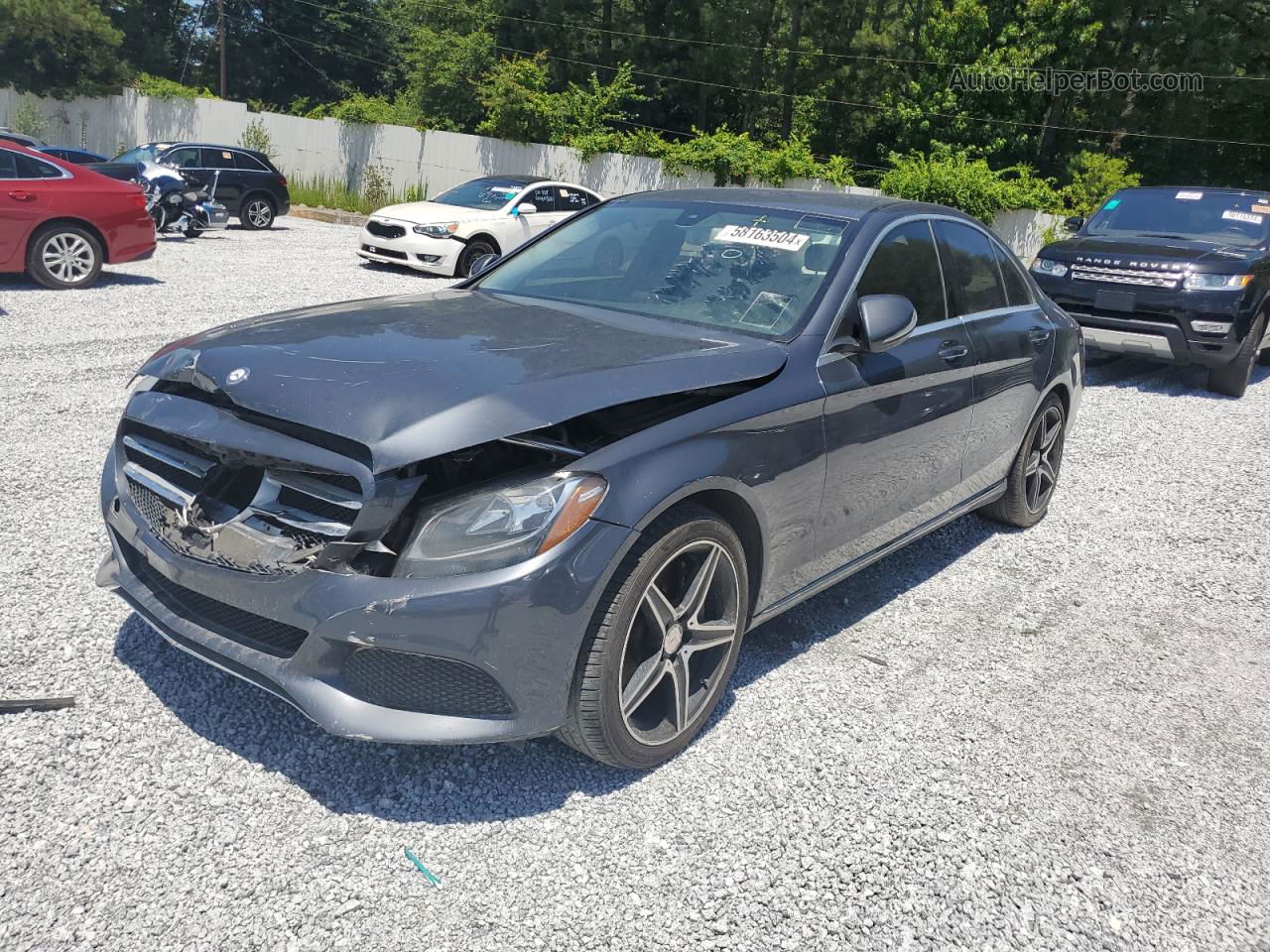 2015 Mercedes-benz C 300 Gray vin: 55SWF4JB8FU087591