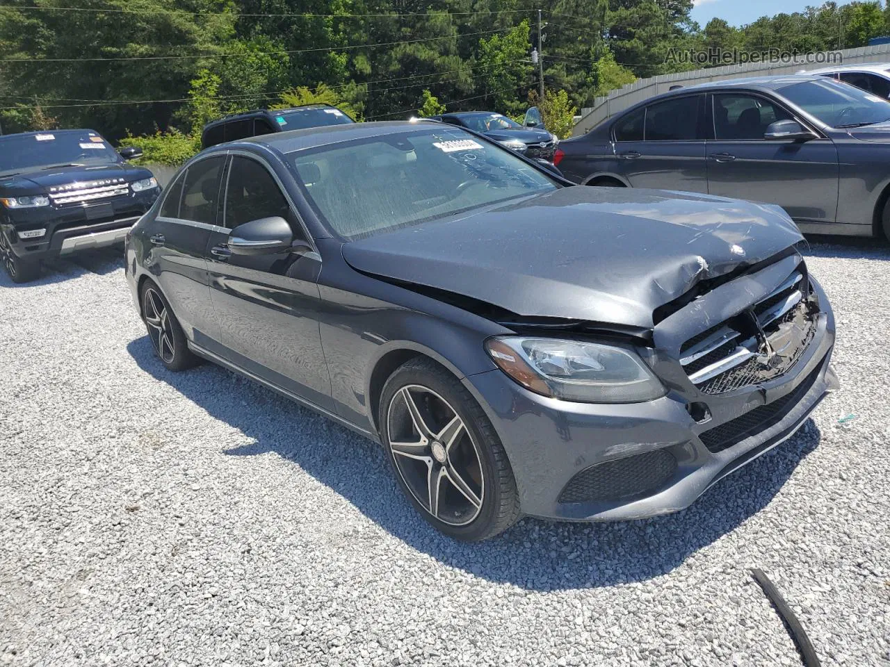 2015 Mercedes-benz C 300 Gray vin: 55SWF4JB8FU087591