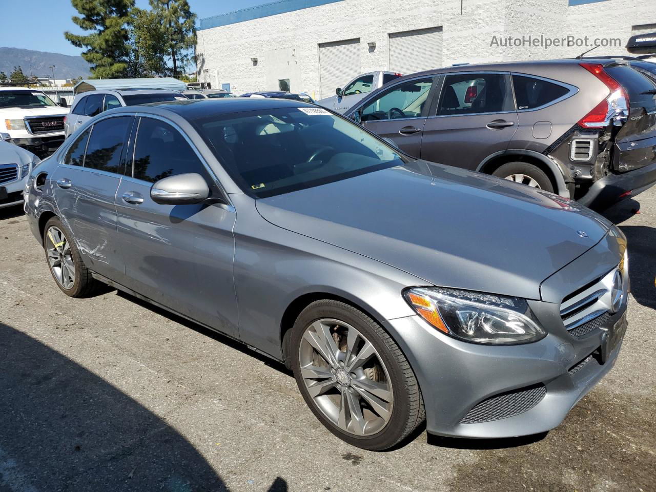 2015 Mercedes-benz C 300 Gray vin: 55SWF4JB8FU090247