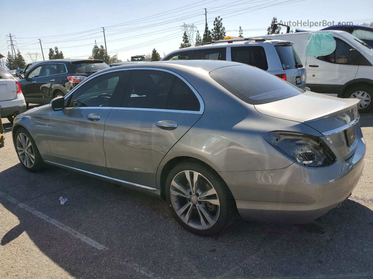 2015 Mercedes-benz C 300 Gray vin: 55SWF4JB8FU090247