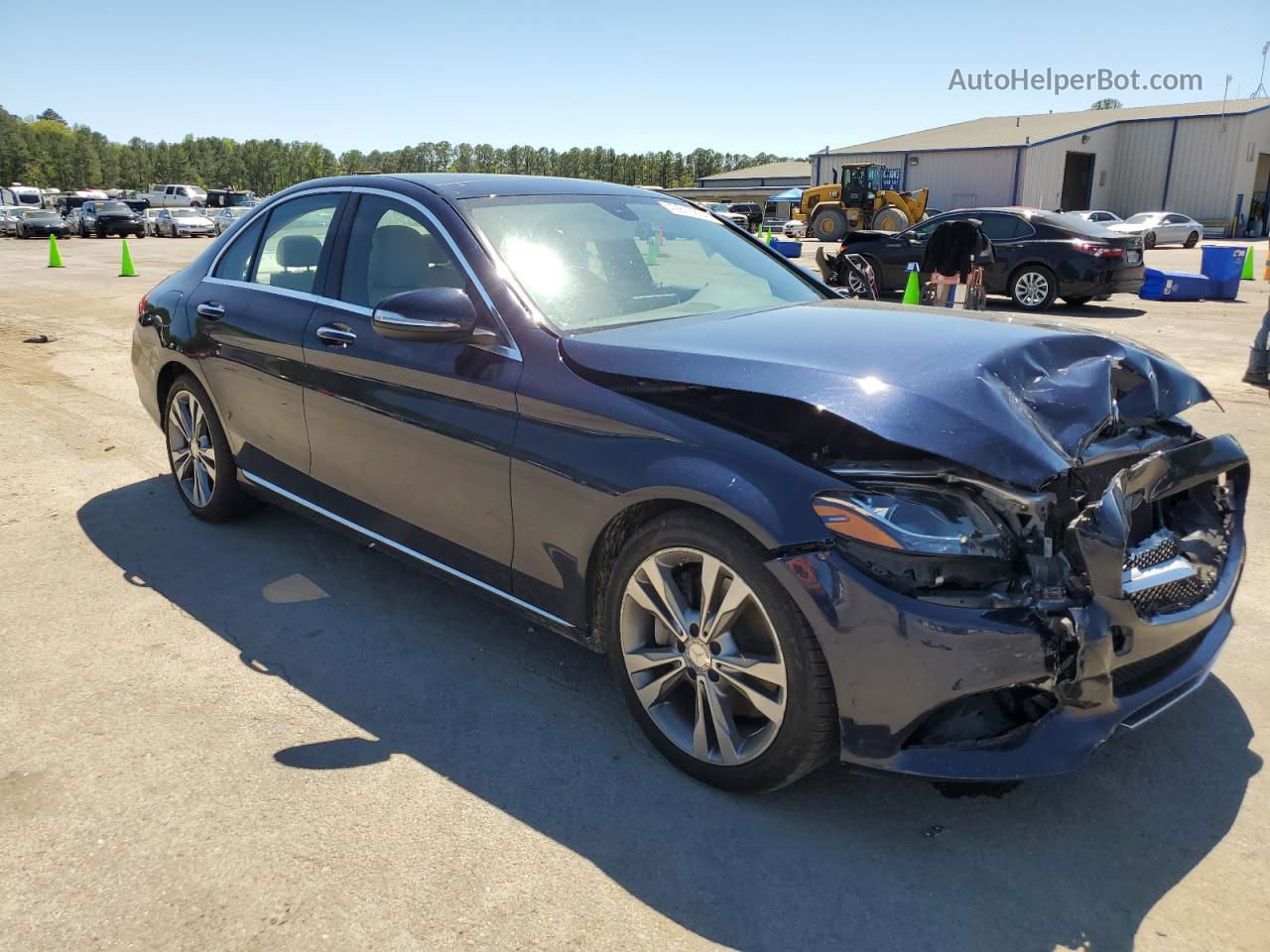 2015 Mercedes-benz C 300 Blue vin: 55SWF4JB8FU094217