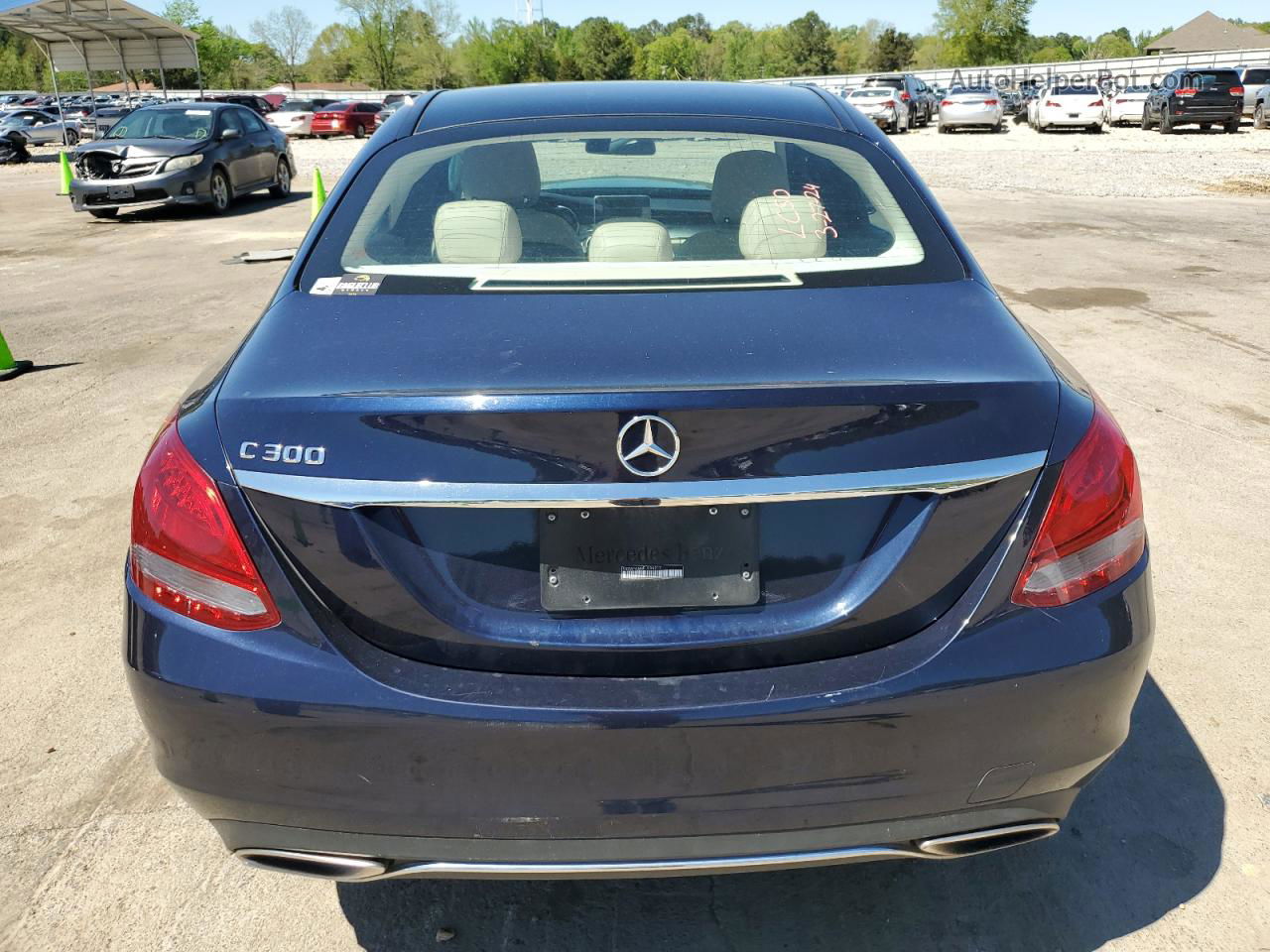 2015 Mercedes-benz C 300 Blue vin: 55SWF4JB8FU094217