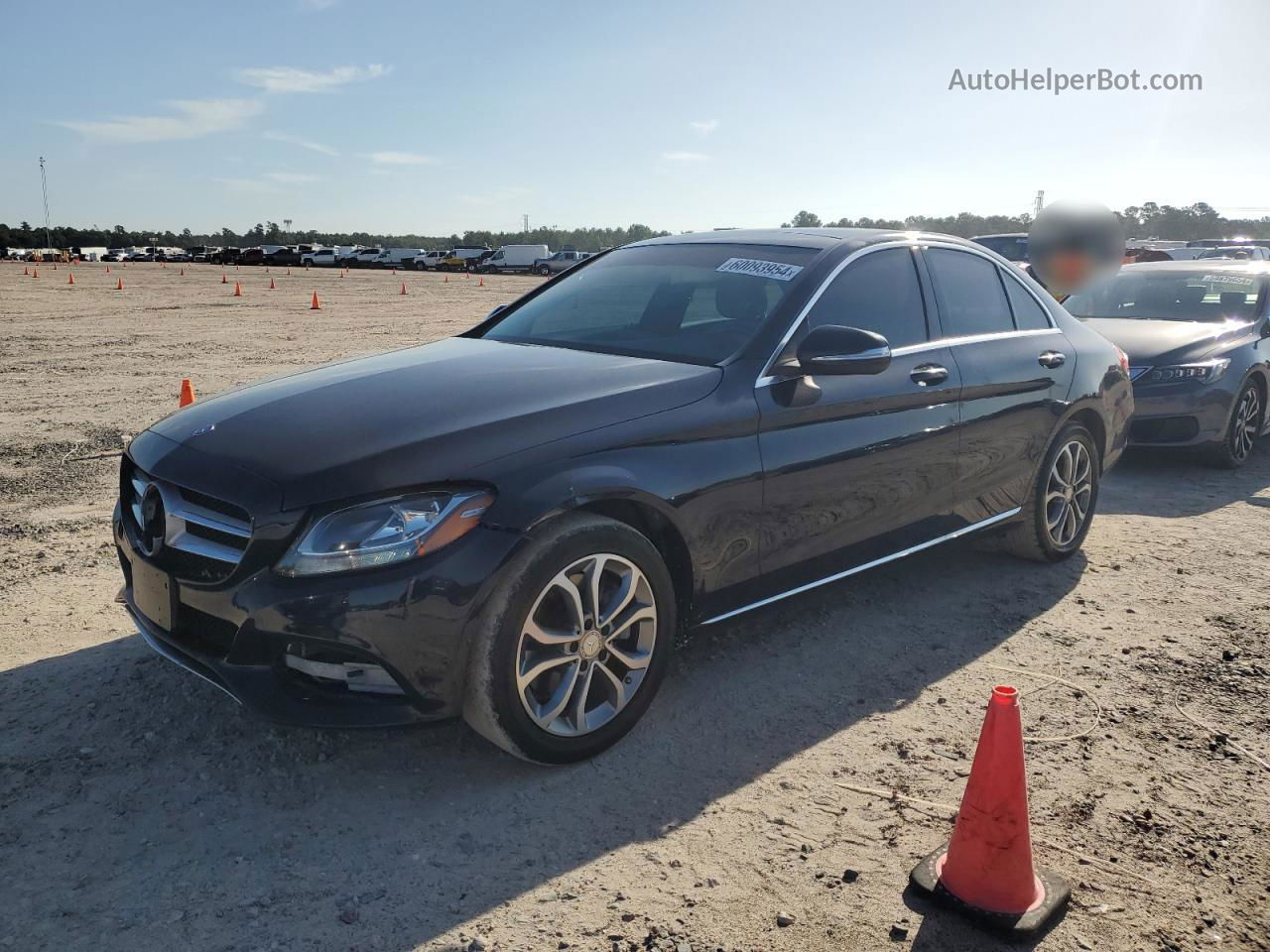 2015 Mercedes-benz C 300 Blue vin: 55SWF4JB9FU046113