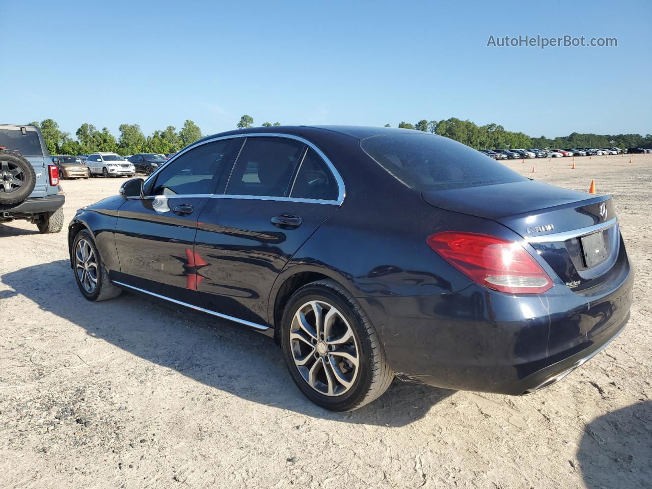 2015 Mercedes-benz C 300 Blue vin: 55SWF4JB9FU046113