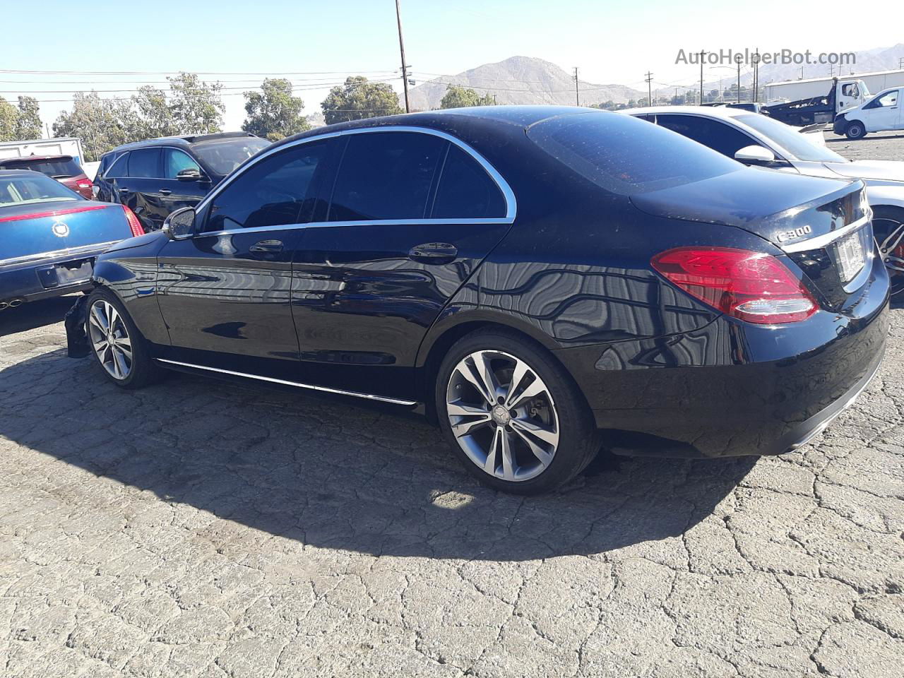 2015 Mercedes-benz C 300 Black vin: 55SWF4JB9FU083811