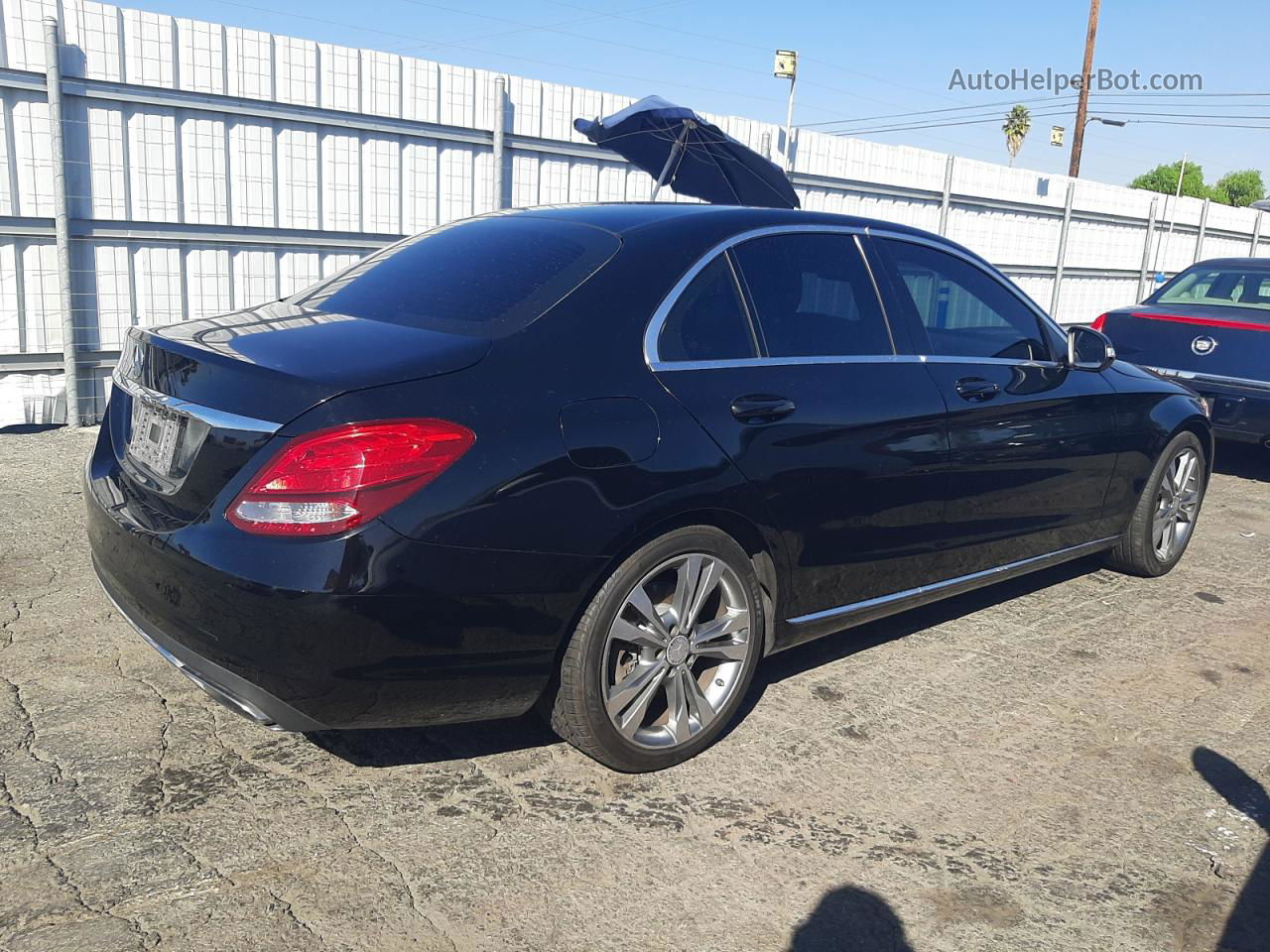 2015 Mercedes-benz C 300 Black vin: 55SWF4JB9FU083811