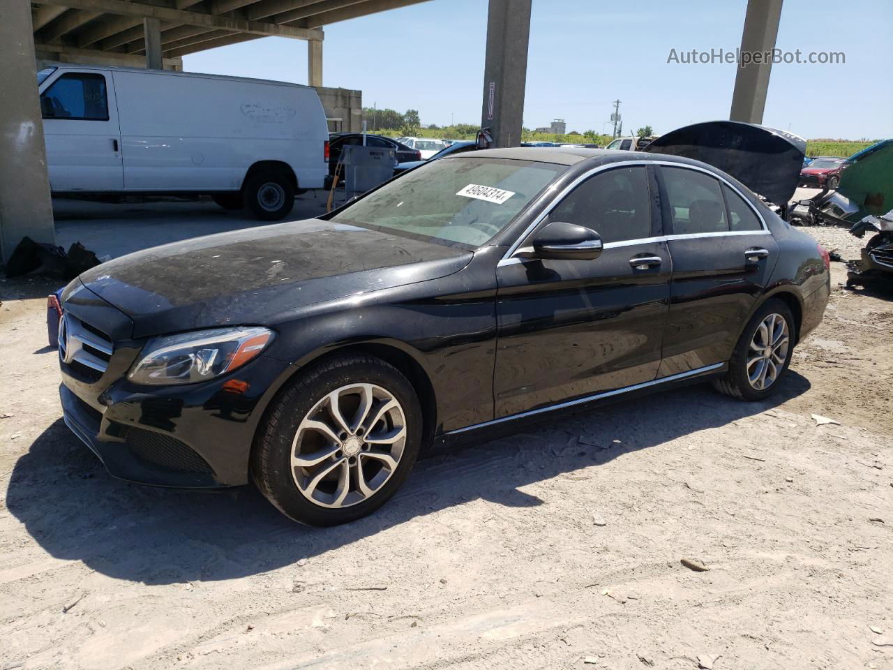 2015 Mercedes-benz C 300 Black vin: 55SWF4JBXFU043656