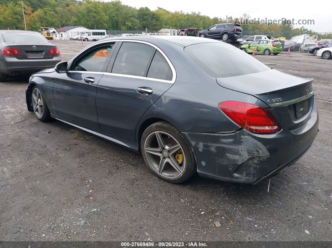 2015 Mercedes-benz C 300 Sport/luxury/ Light Blue vin: 55SWF4JBXFU056262