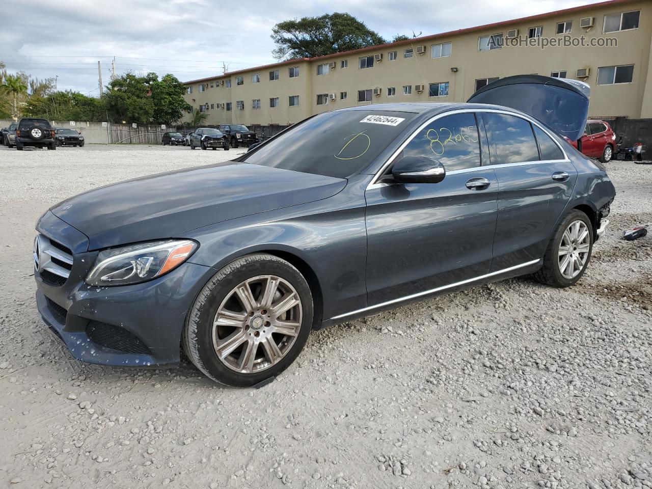 2015 Mercedes-benz C 300 Gray vin: 55SWF4JBXFU071988