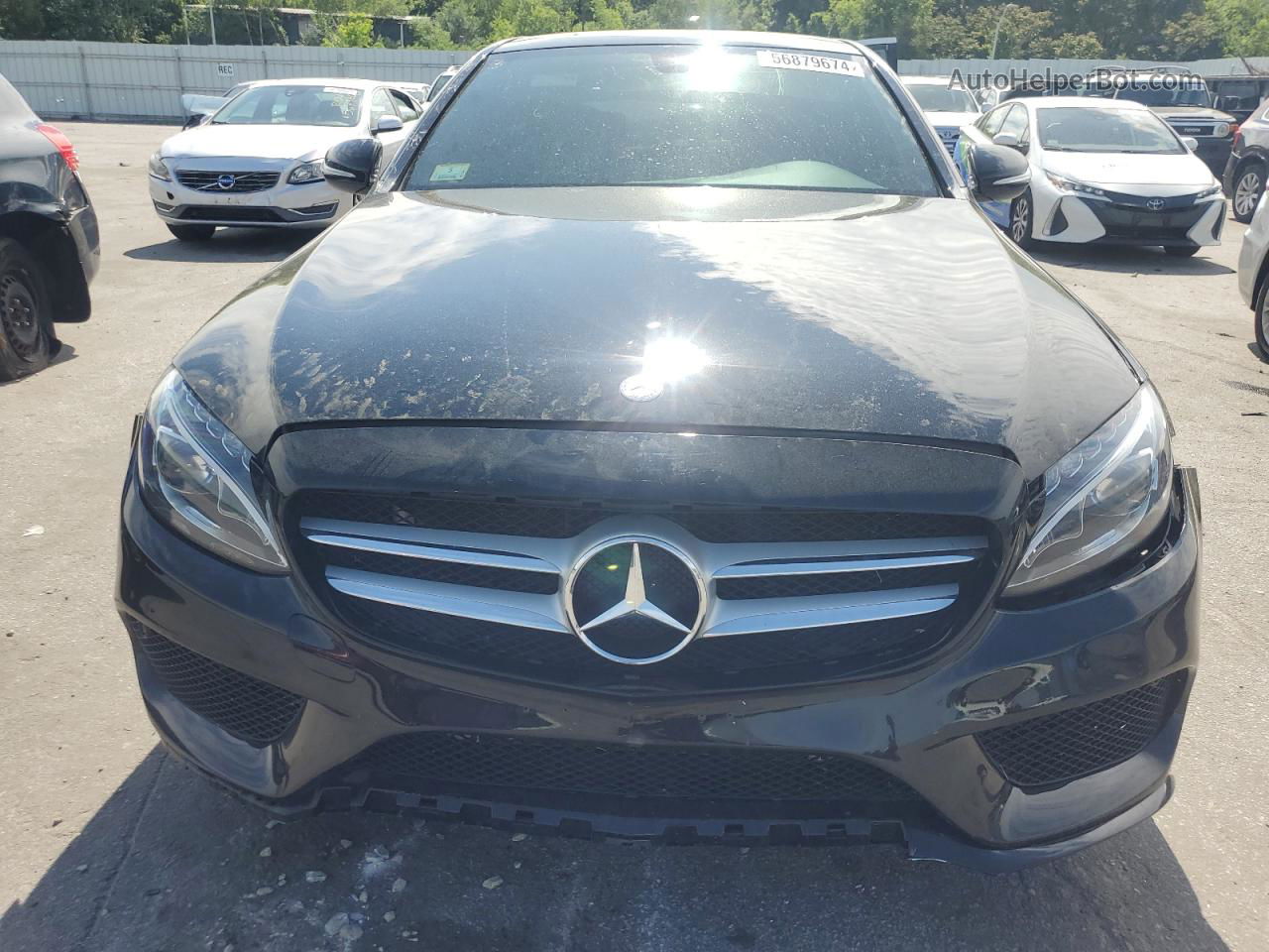 2015 Mercedes-benz C 300 4matic Black vin: 55SWF4KB0FU002094