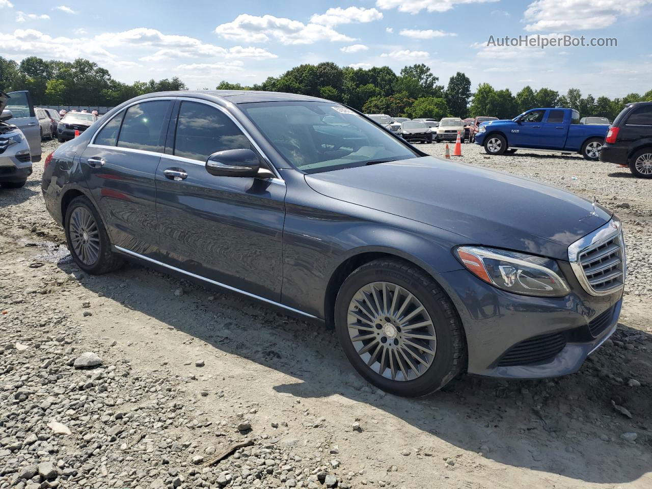 2015 Mercedes-benz C 300 4matic Угольный vin: 55SWF4KB0FU018697