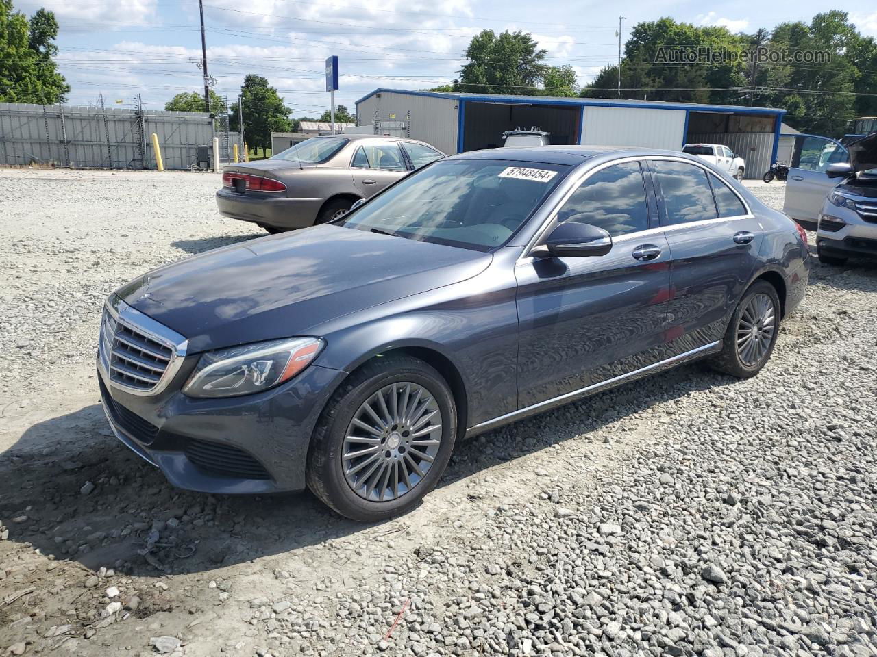 2015 Mercedes-benz C 300 4matic Угольный vin: 55SWF4KB0FU018697