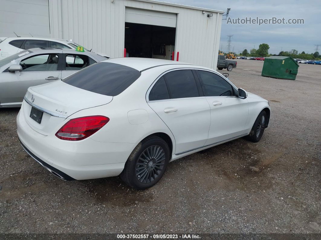 2015 Mercedes-benz C-class C 300 White vin: 55SWF4KB0FU022832