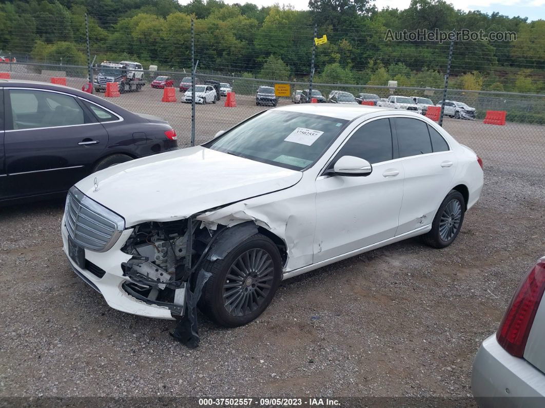 2015 Mercedes-benz C-class C 300 White vin: 55SWF4KB0FU022832