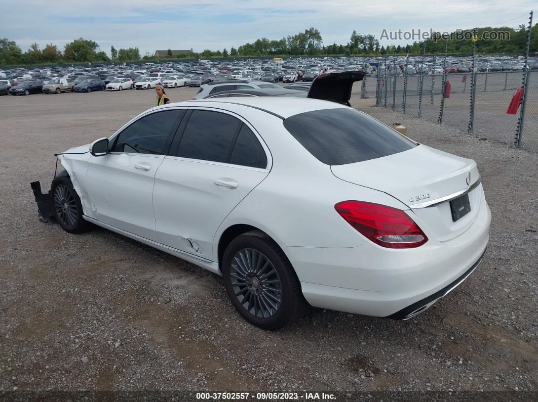 2015 Mercedes-benz C-class C 300 White vin: 55SWF4KB0FU022832