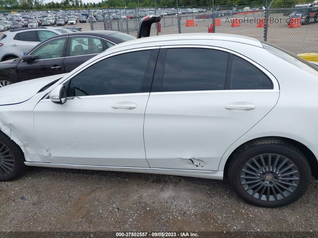 2015 Mercedes-benz C-class C 300 White vin: 55SWF4KB0FU022832