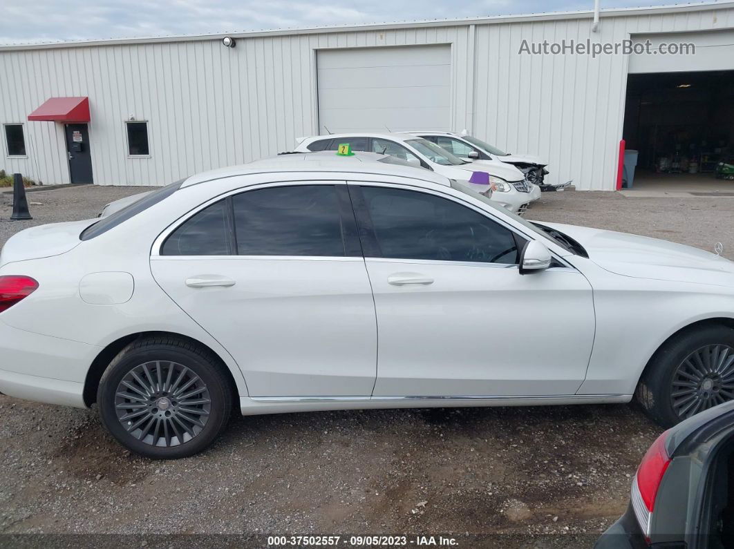 2015 Mercedes-benz C-class C 300 White vin: 55SWF4KB0FU022832