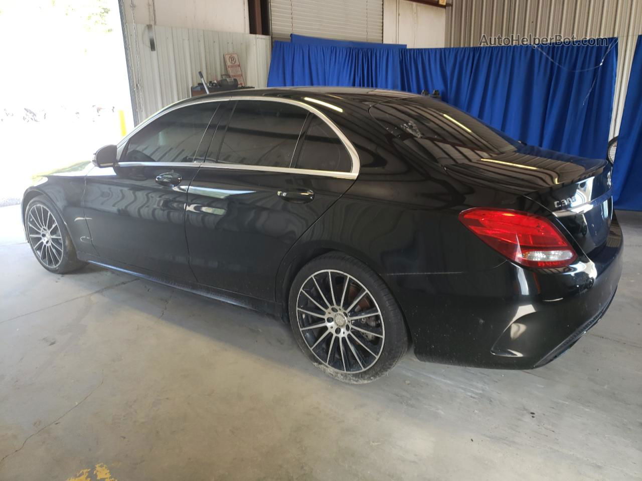 2015 Mercedes-benz C 300 4matic Black vin: 55SWF4KB0FU030378