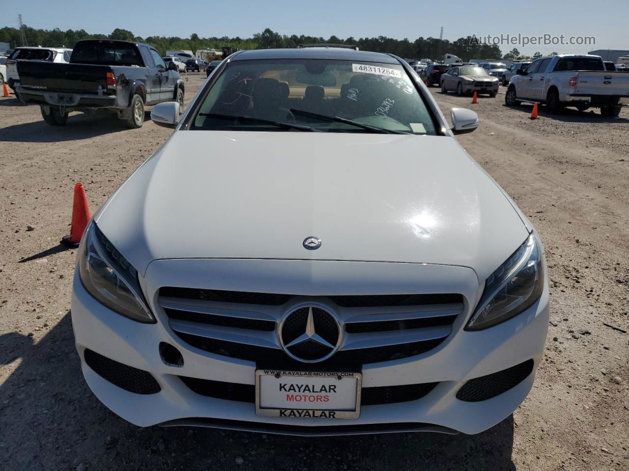 2015 Mercedes-benz C 300 4matic White vin: 55SWF4KB0FU036293