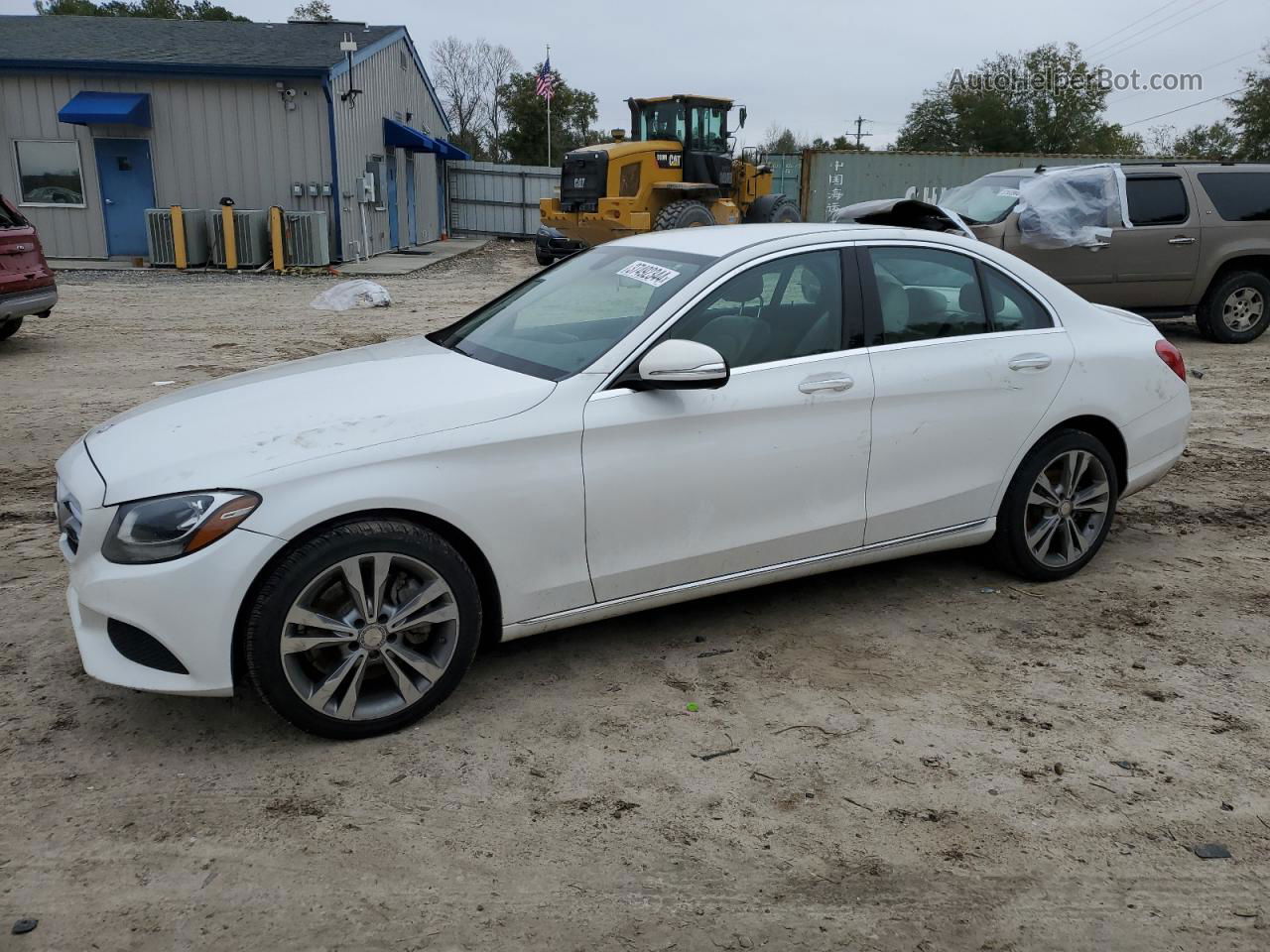 2015 Mercedes-benz C 300 4matic White vin: 55SWF4KB0FU093335