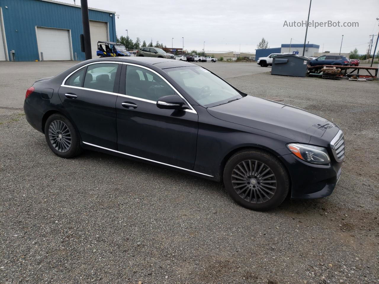 2015 Mercedes-benz C 300 4matic Black vin: 55SWF4KB1FU000970