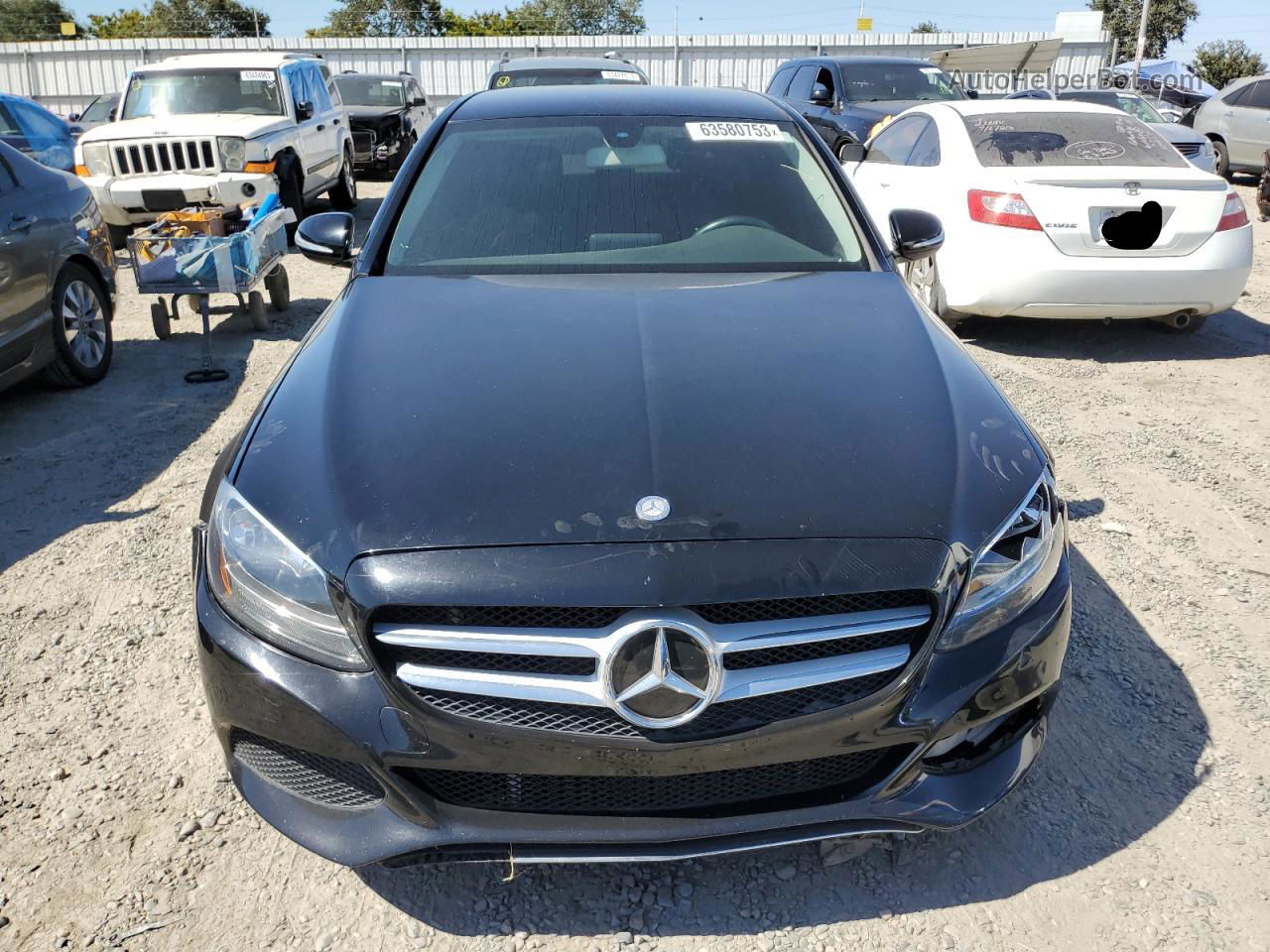 2015 Mercedes-benz C 300 4matic Черный vin: 55SWF4KB1FU030678