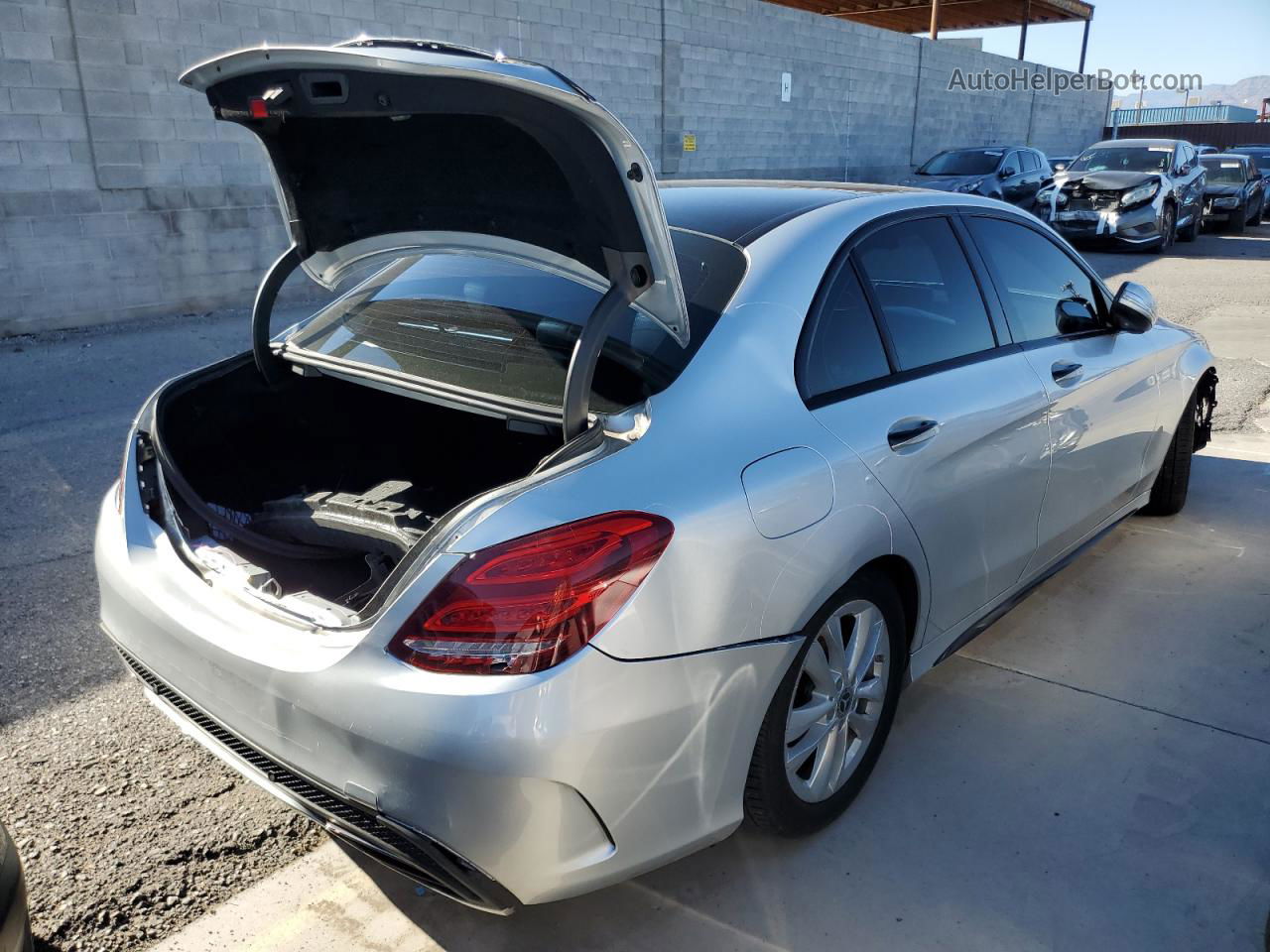 2015 Mercedes-benz C 300 4matic Silver vin: 55SWF4KB1FU031281