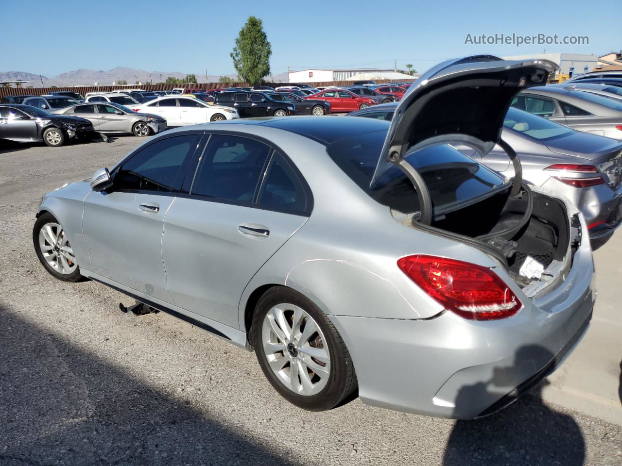 2015 Mercedes-benz C 300 4matic Silver vin: 55SWF4KB1FU031281