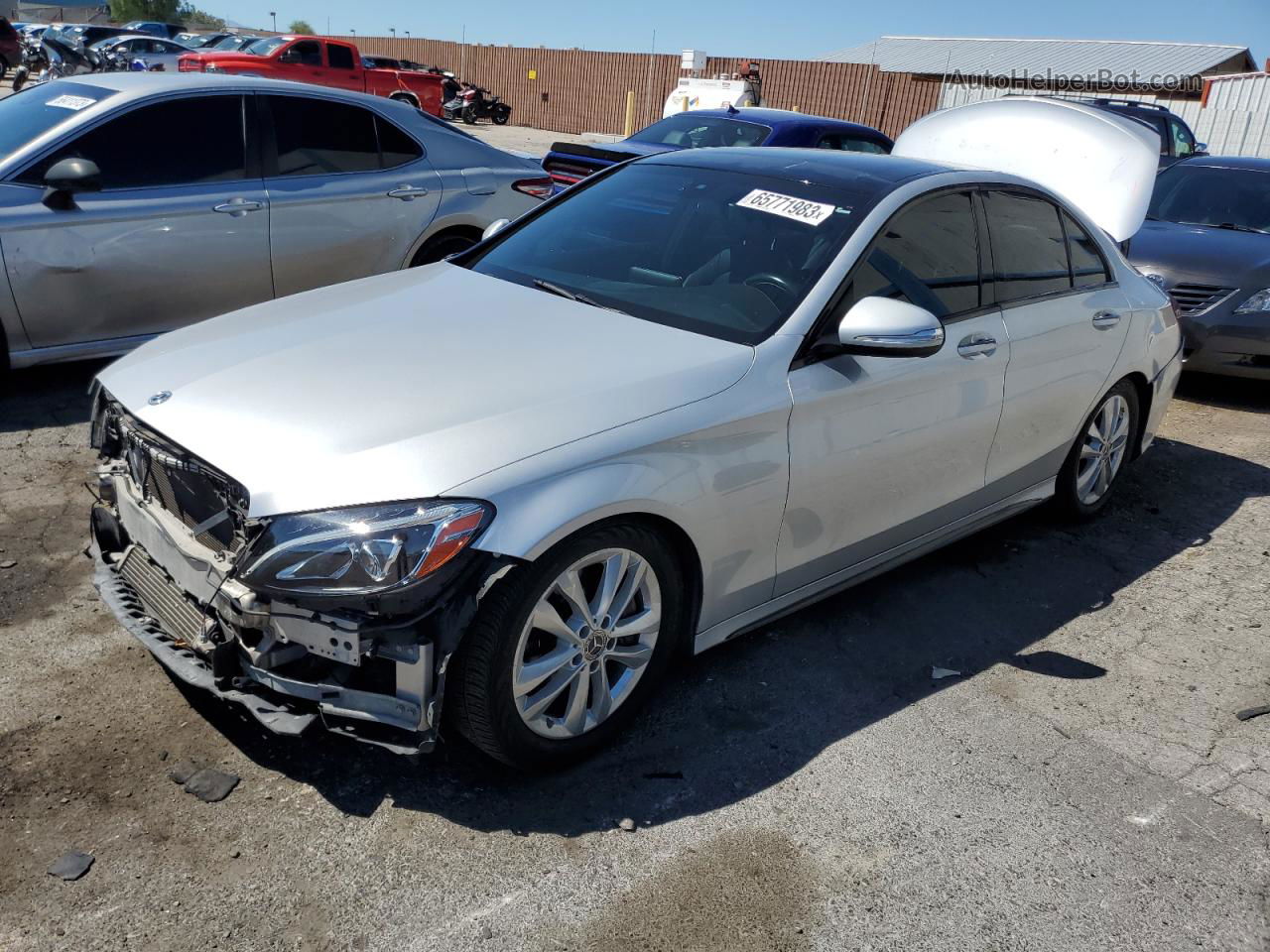 2015 Mercedes-benz C 300 4matic Silver vin: 55SWF4KB1FU031281