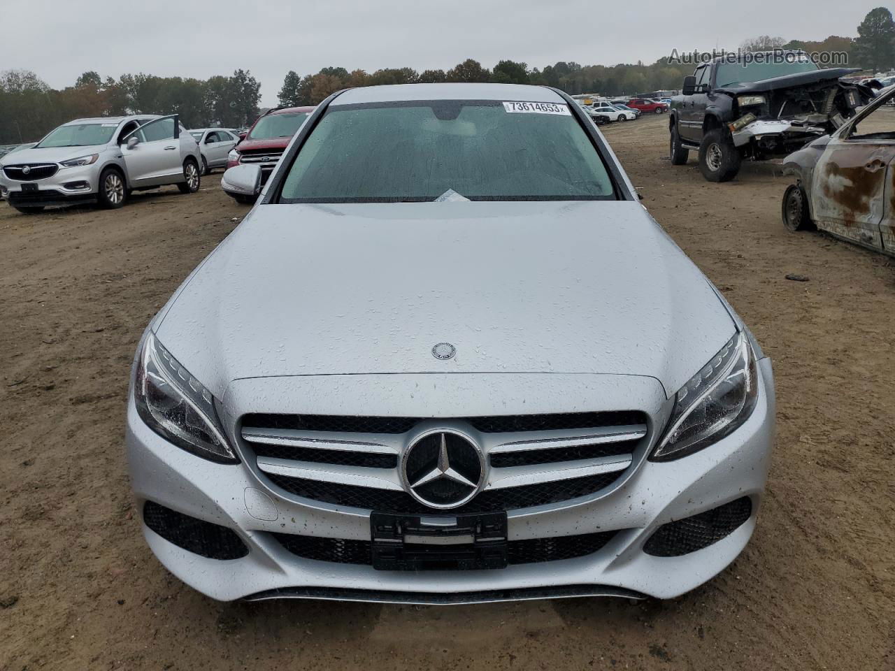 2015 Mercedes-benz C 300 4matic Серый vin: 55SWF4KB1FU035430